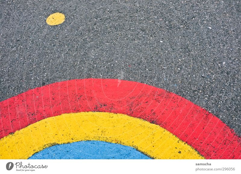 Regenbogen Umwelt Himmel Frühling Sommer Herbst Klima Klimawandel Wetter Schönes Wetter schlechtes Wetter Straße Straßenkreuzung Wege & Pfade schön