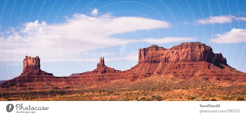 Monument Valley schön Ferien & Urlaub & Reisen Tourismus Berge u. Gebirge Natur Landschaft Sand Himmel Wolken Horizont Park Felsen Schlucht Denkmal Stein wild