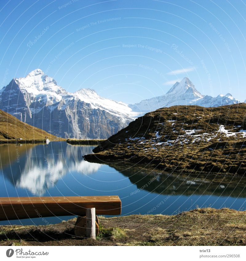 Beautiful Switzerland Ausflug Freiheit Natur Landschaft Wasser Himmel Wolkenloser Himmel Herbst Wetter Schönes Wetter Gras Hügel Alpen Berge u. Gebirge