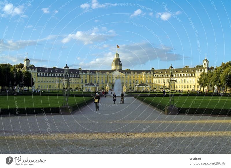 Karlsruhe Park historisch Wege & Pfade Rondell