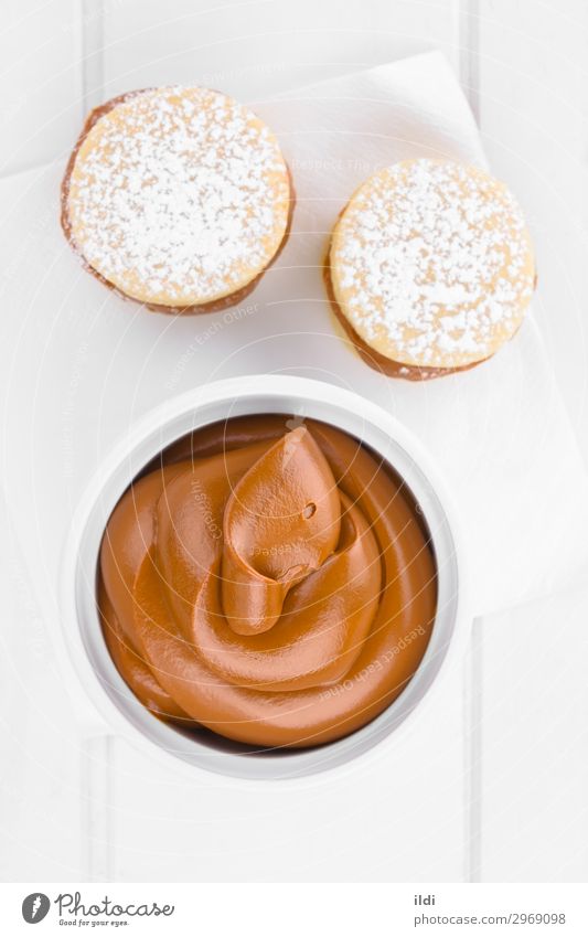 Lateinamerikanischer Manjar oder Dulce de Leche Süßwaren weich Lebensmittel dulce de leche Arequipe blanco doce de leite Karamell Toffee süß Konfekt melken