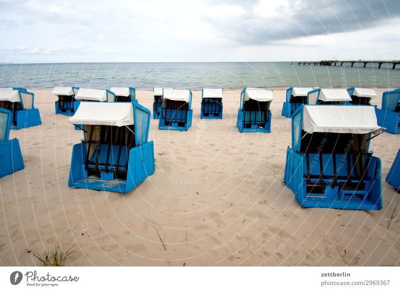 Strandkörbe Ferien & Urlaub & Reisen Insel Küste Mecklenburg-Vorpommern Meer mönchgut Natur Ostsee Ostseeinsel Reisefotografie Rügen Sand Sandstrand Tourismus