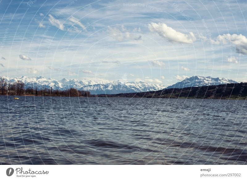 Wellengang Umwelt Natur Landschaft Himmel Klima Wetter Alpen Berge u. Gebirge See natürlich blau Schweiz Farbfoto Außenaufnahme Menschenleer Tag