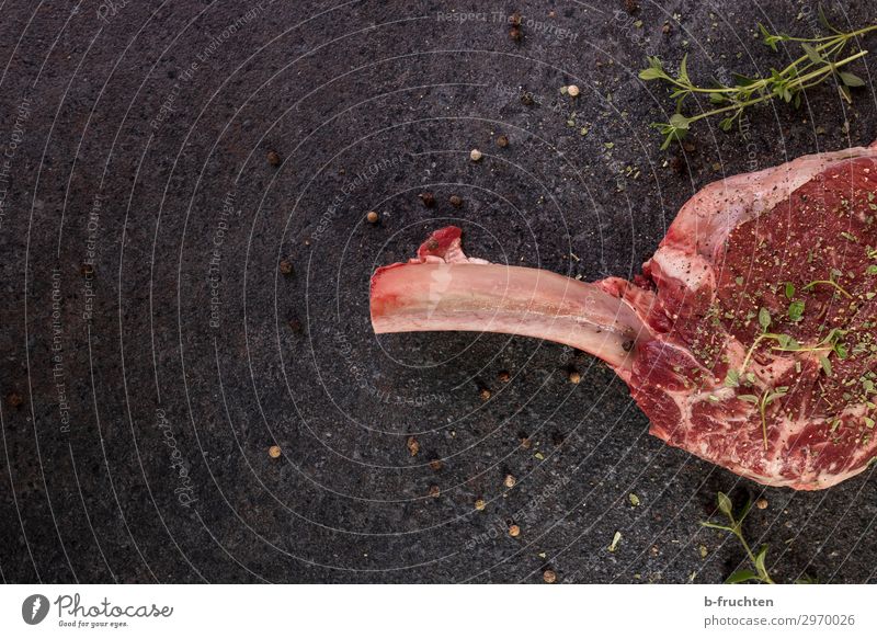 Steak Lebensmittel Fleisch Kräuter & Gewürze Ernährung Bioprodukte Gesunde Ernährung Küche Arbeit & Erwerbstätigkeit Essen genießen fest frisch Gesundheit Lust