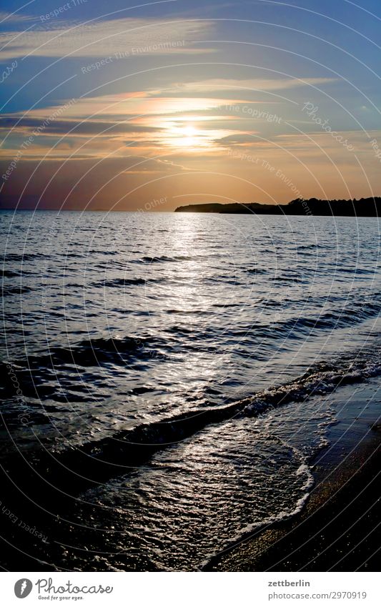 Sonnenuntergang Klein Zicker Ferien & Urlaub & Reisen Insel Küste Mecklenburg-Vorpommern Meer mönchgut Natur Ostsee Ostseeinsel Reisefotografie Rügen Strand