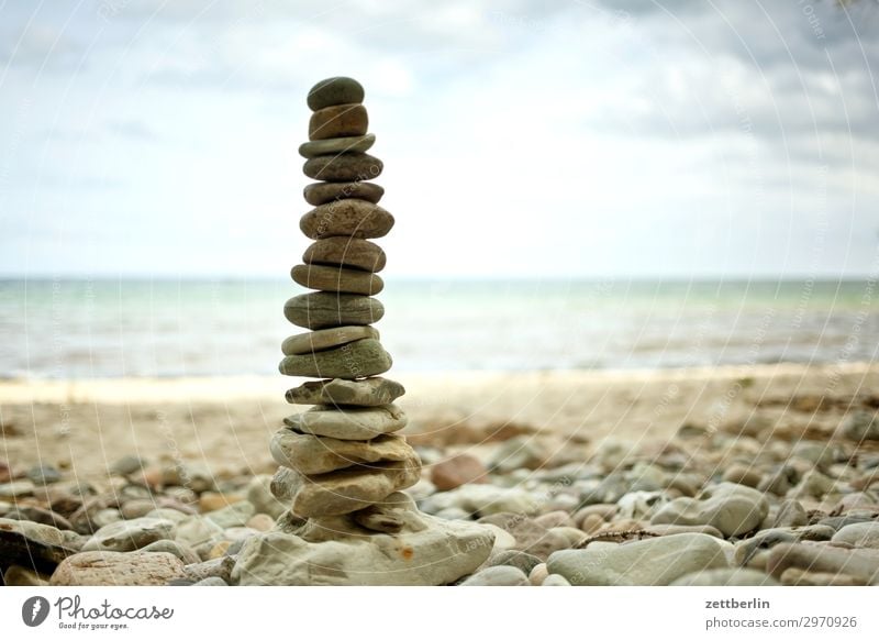 Steinmännchen Ferien & Urlaub & Reisen Insel Küste Mecklenburg-Vorpommern Meer mönchgut Natur Ostsee Ostseeinsel Reisefotografie Rügen Sand Sandstrand Strand