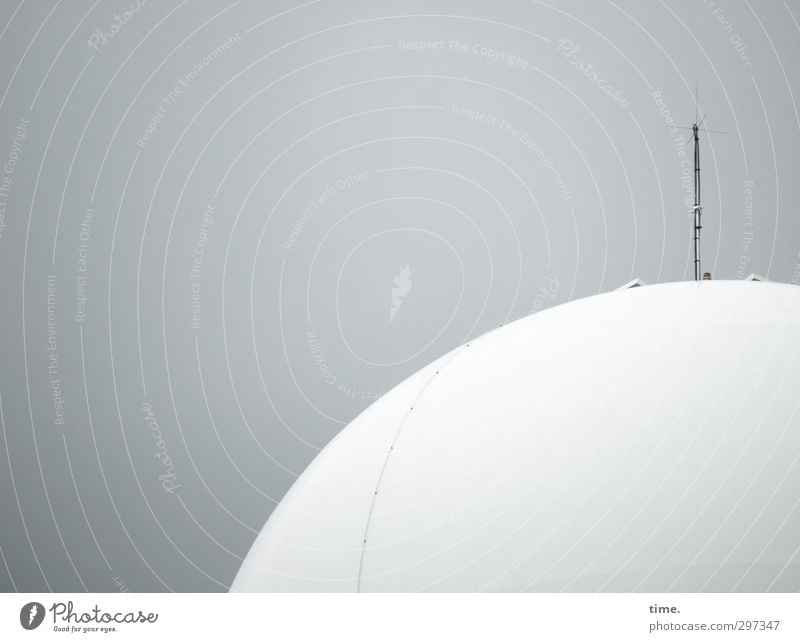 Radar Love (unplugged) Technik & Technologie High-Tech Luftverkehr Flughafen Flugplatz Kugel Beton außergewöhnlich rund weiß Einsamkeit Kontrolle Konzentration