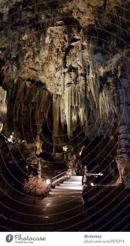 Cueva de Nerja Umwelt Natur Landschaft Sommer Schönes Wetter Höhle Tropfsteine Tropfsteinhöhle Andalusien Spanien Europa Sehenswürdigkeit außergewöhnlich dunkel