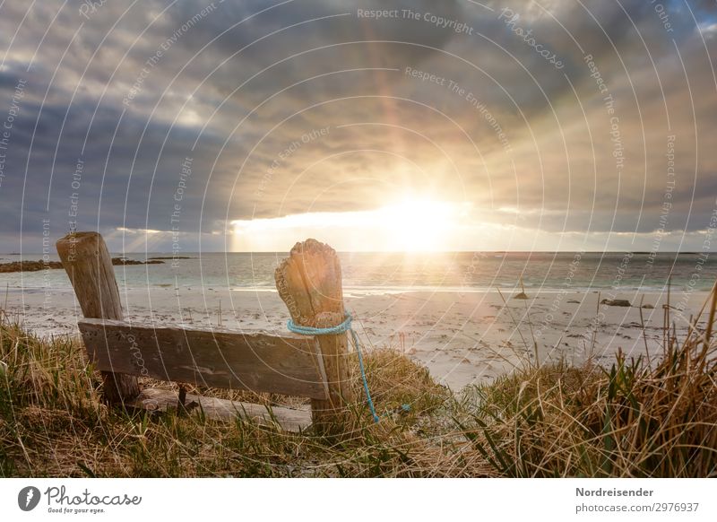 Nach dem Regen Ferien & Urlaub & Reisen Tourismus Ferne Sommer Sommerurlaub Sonne Strand Meer Natur Landschaft Urelemente Wasser Wolken Gewitterwolken