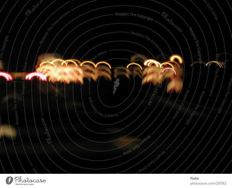 lichterspiel 01 Nacht Langzeitbelichtung Dinge Licht Straße Unschärfe