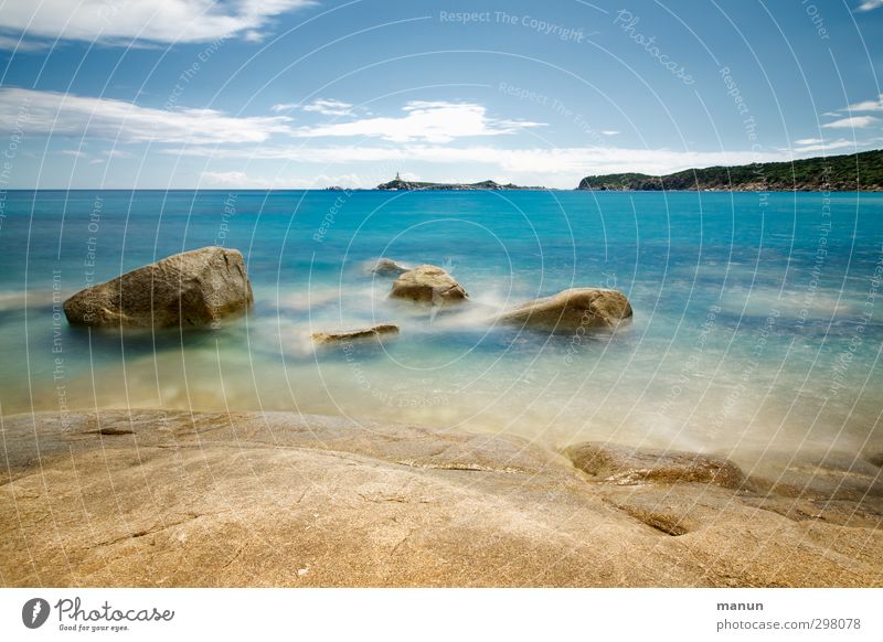 Steinbruch Ferien & Urlaub & Reisen Ferne Sommer Sommerurlaub Strand Meer Wellen Natur Landschaft Urelemente Wasser Himmel Schönes Wetter Wärme Felsen Küste