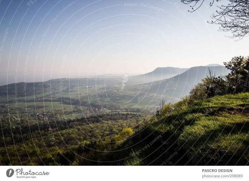 Morgendlicher Albtrauf Ferien & Urlaub & Reisen Tourismus Ausflug Ferne Freiheit Berge u. Gebirge Natur Landschaft Frühling Schönes Wetter Hügel grün Glück