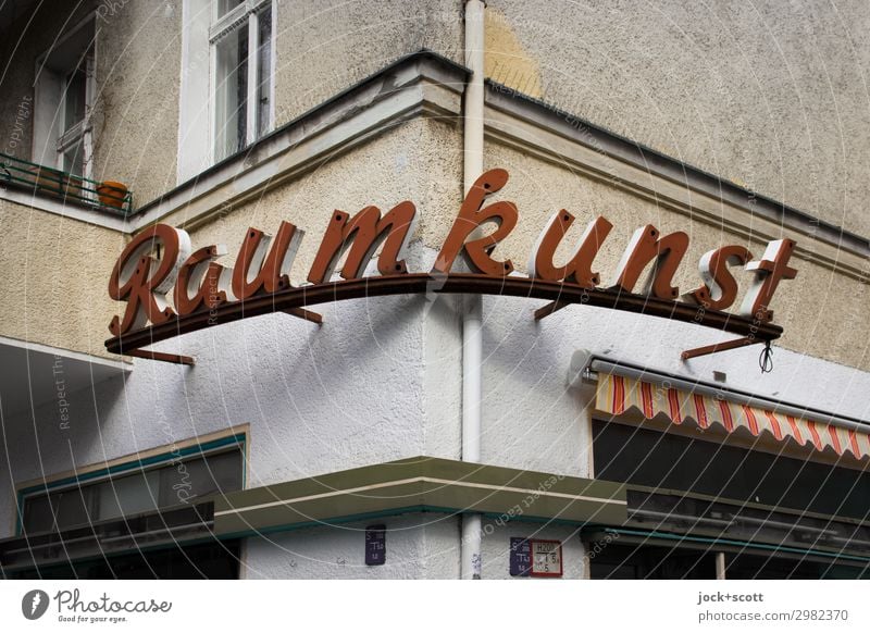 Raumkunst Stil Design Dienstleistungsgewerbe Ladengeschäft Gebäude Fassade Fenster Dekoration & Verzierung Regenrohr Markise Leuchtkasten