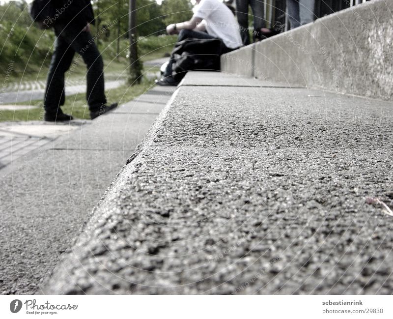 stairway to school gehen Mensch Treppe Schule Beine sitzen