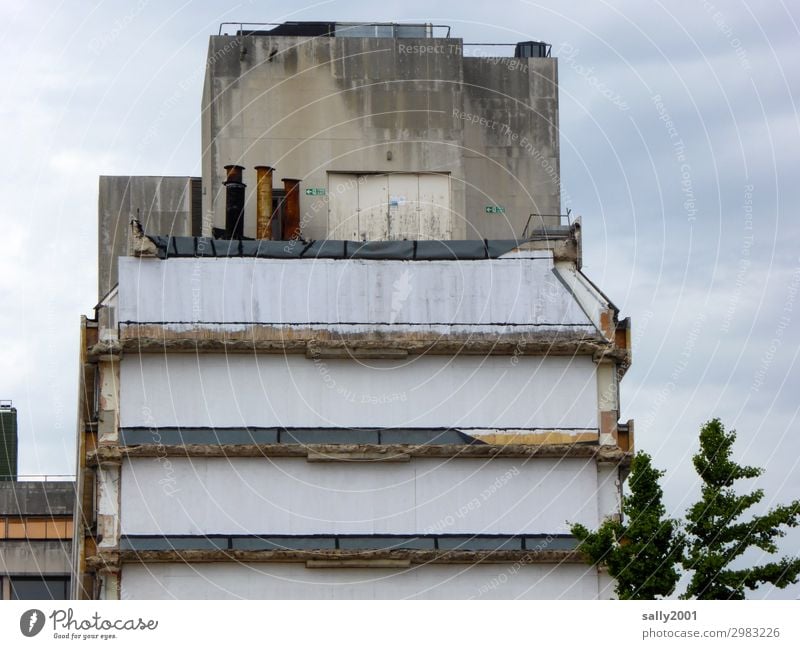 Nachbarschaften I weggezogen und abgerissen... Haus Gebäude Abriss Ruine Architektur Demontage Zerstörung Vergänglichkeit kaputt Abrissgebäude Bauwerk