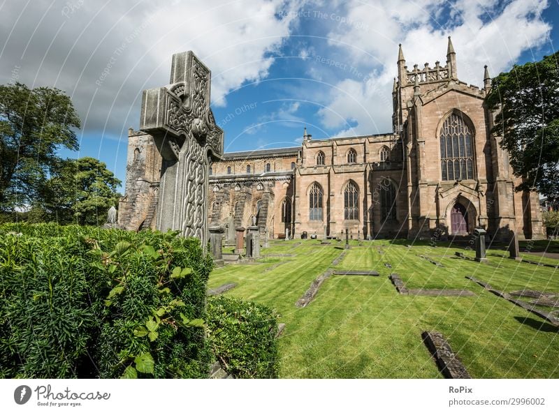 Dunfermline Abtei Design Ferien & Urlaub & Reisen Tourismus Ausflug Sightseeing Städtereise Kunst Museum Skulptur Architektur Natur Landschaft Himmel Wolken