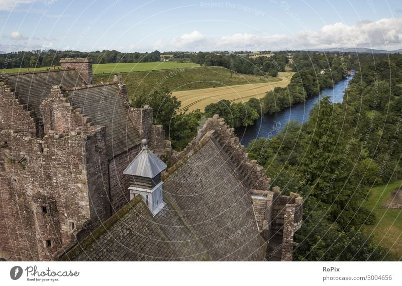 Blick vom Dach der Burg Doune. Lifestyle Reichtum Stil Ferien & Urlaub & Reisen Tourismus Ausflug Freiheit Sightseeing Kunst Architektur Umwelt Natur Landschaft