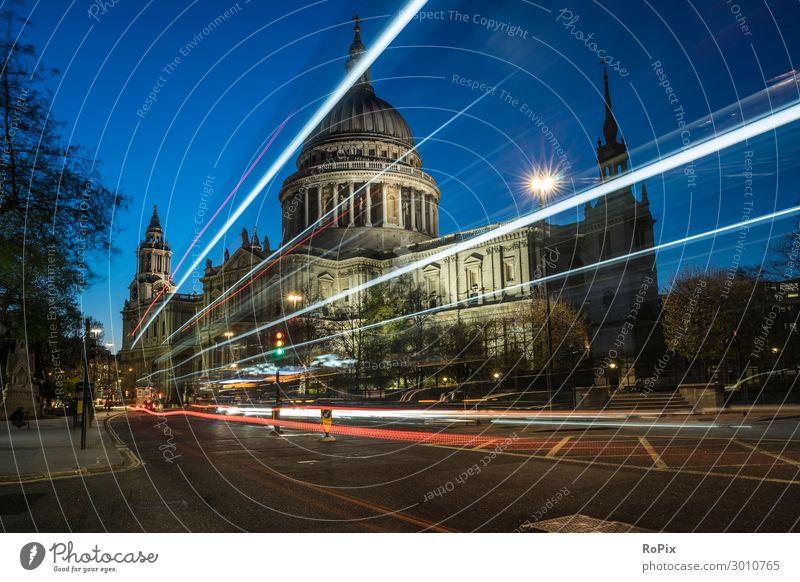 St. Pauls Cathedral of London. Lifestyle Stil Ferien & Urlaub & Reisen Tourismus Ferne Sightseeing Städtereise Wirtschaft Kunst Kunstwerk Architektur Umwelt