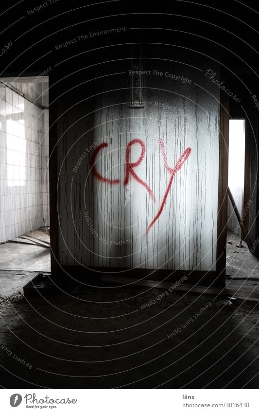 Cry Haus Einsamkeit Unbewohnt dunkel hell Angst unheimlich