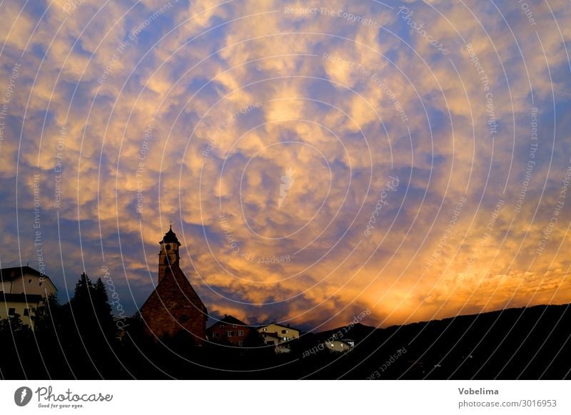 Nach einem Gewitter in Deutschnofen Alto Adige Latemar Mammaten Mammatus Mammatus- Wolken Nova Ponente autonome provinz berg bergdorf berge bozen eggental