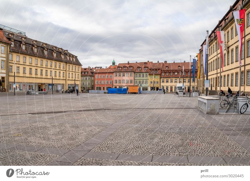 Bamberg old town Haus Kultur Altstadt Fußgängerzone Marktplatz Bauwerk Gebäude Architektur Fassade alt historisch Idylle Nostalgie Tradition Stadtplatz