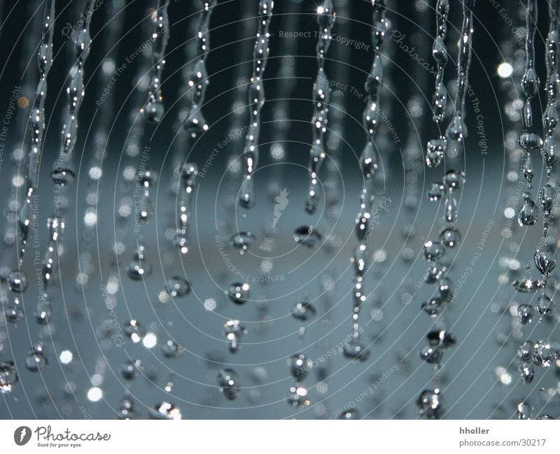 Duschstrahl Wassertropfen Bad Häusliches Leben Fliesen u. Kacheln Reflektion Unter der Dusche (Aktivität)