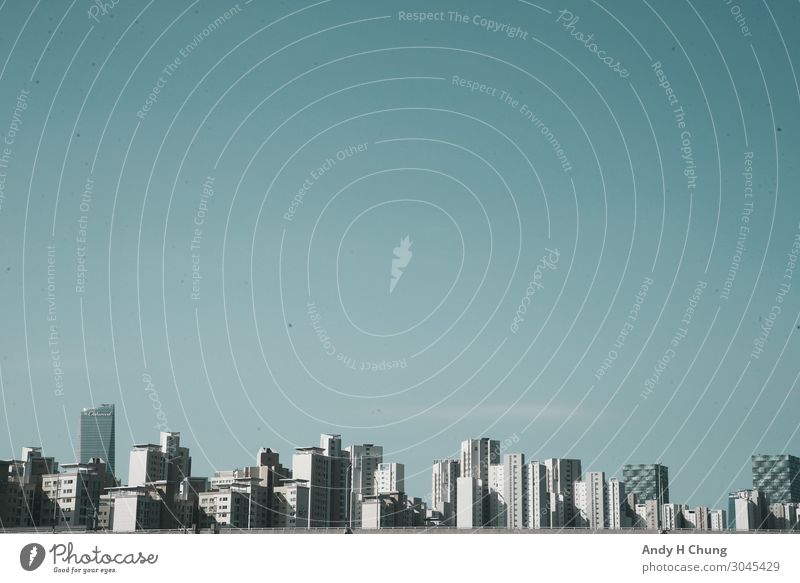 Koreanische Skyline Ferien & Urlaub & Reisen Tourismus Ausflug Abenteuer Sightseeing Städtereise Häusliches Leben Technik & Technologie Fortschritt Zukunft