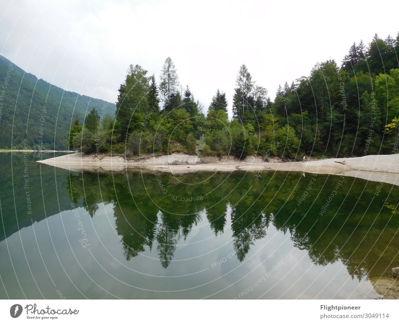 Spiegelung am Wiestalstausee nahe Salzburg, Österreich Ferien & Urlaub & Reisen Ausflug Freiheit wandern Schwimmen & Baden Umwelt Natur Landschaft Pflanze Sand