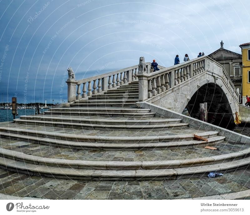 Ponte di Vigo am Canal Vena in Chioggia, Neuzeit II Mensch Kunst Künstler Maler Ausstellung Museum Kunstwerk Motiv Dorf Fischerdorf Kleinstadt Stadtrand Haus