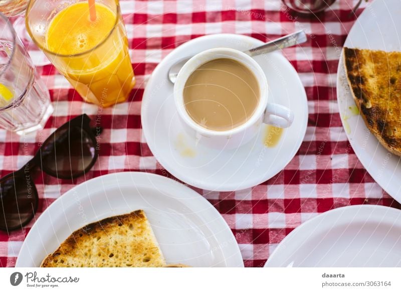 Feiertagsstimmung Lebensmittel Brot Mittagessen Kaffeetrinken Getränk Heißgetränk Saft Kakao Latte Macchiato Becher Glas harmonisch Freizeit & Hobby