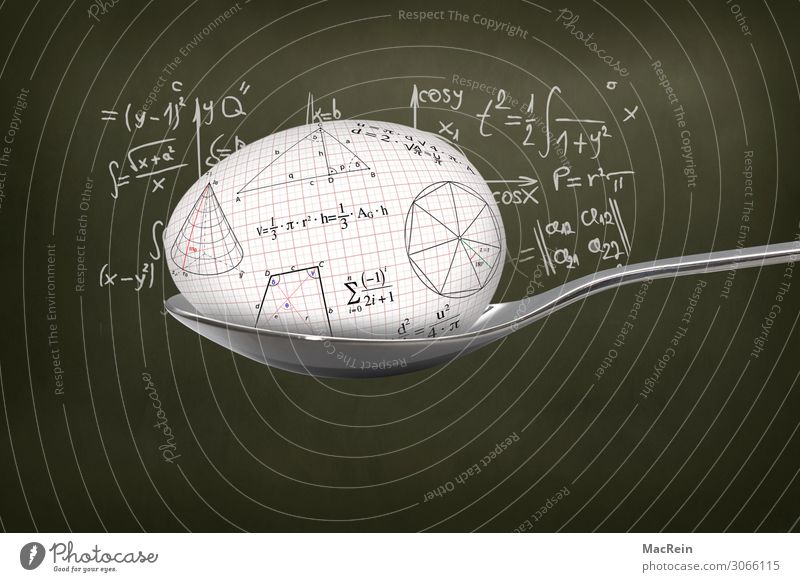 Reinlöffeln Löffel Bildung Wissenschaften Schule lernen Tafel Studium Prüfung & Examen Zeichen Ziffern & Zahlen schreiben Idee Kreativität Formel Geometrie