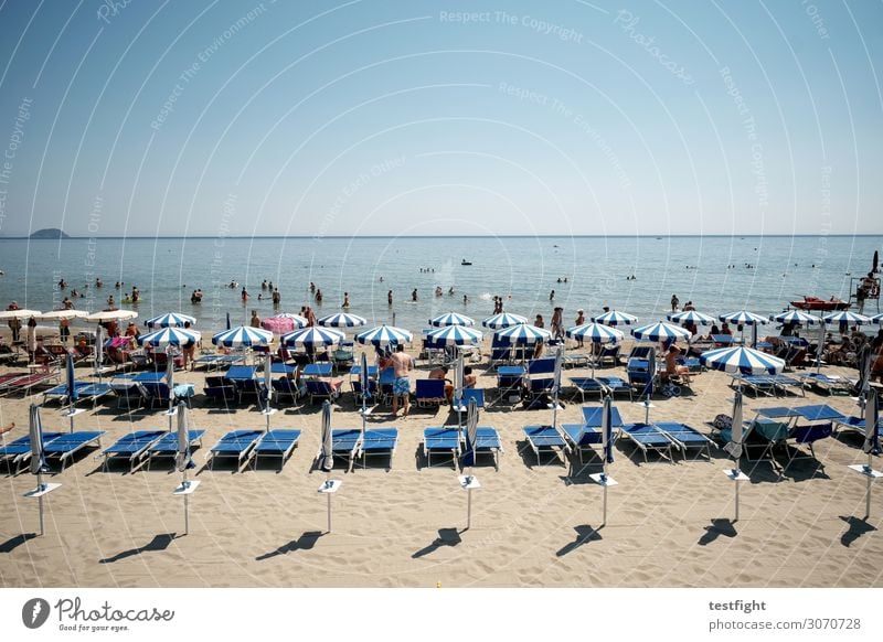 strandleben Ferien & Urlaub & Reisen Tourismus Ausflug Ferne Sommer Sommerurlaub Sonne Strand Meer Mensch Familie & Verwandtschaft Freundschaft Paar Kindheit