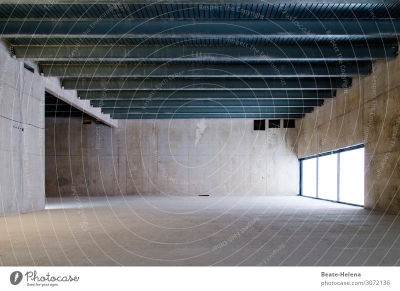 Lichteinfall Architektur Raum Lichthof Lichteinfall von rechts Deckenkonstruktion Fenster Schatten Sonnenlicht