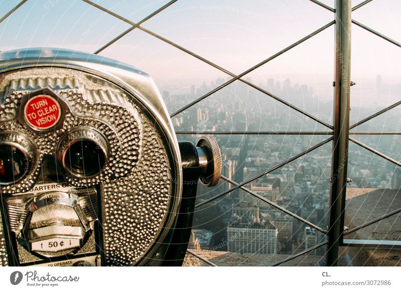 turn to clear vision Ferien & Urlaub & Reisen Tourismus Sightseeing Städtereise Himmel Wolkenloser Himmel Schönes Wetter New York City Manhattan