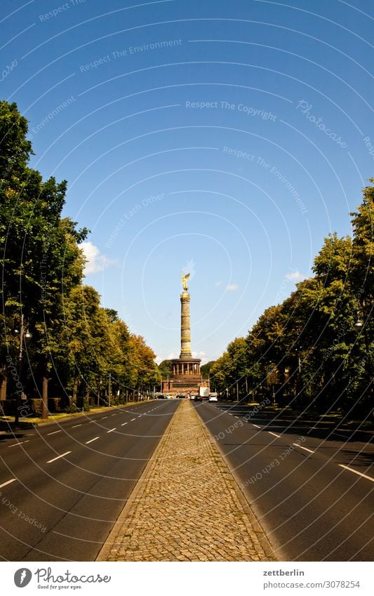 Siegesäule again Abend Berlin Denkmal Deutschland Dämmerung else Feierabend Figur Goldelse gold großer stern Hauptstadt Menschenleer Mitte Siegessäule