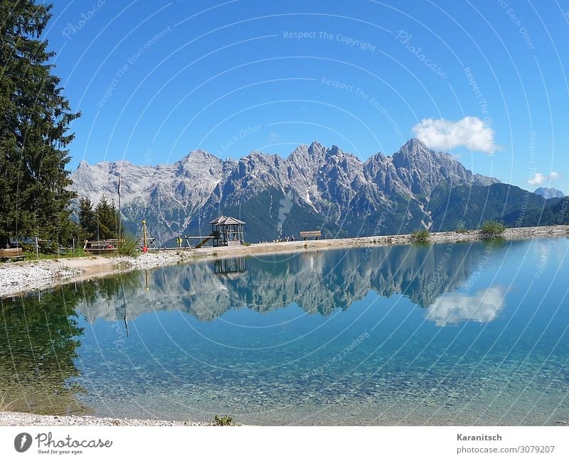 Loferer Steinberge Ferien & Urlaub & Reisen Sommerurlaub Berge u. Gebirge Klettern Bergsteigen Umwelt Natur Landschaft Wasser Himmel Wolken Schönes Wetter Baum