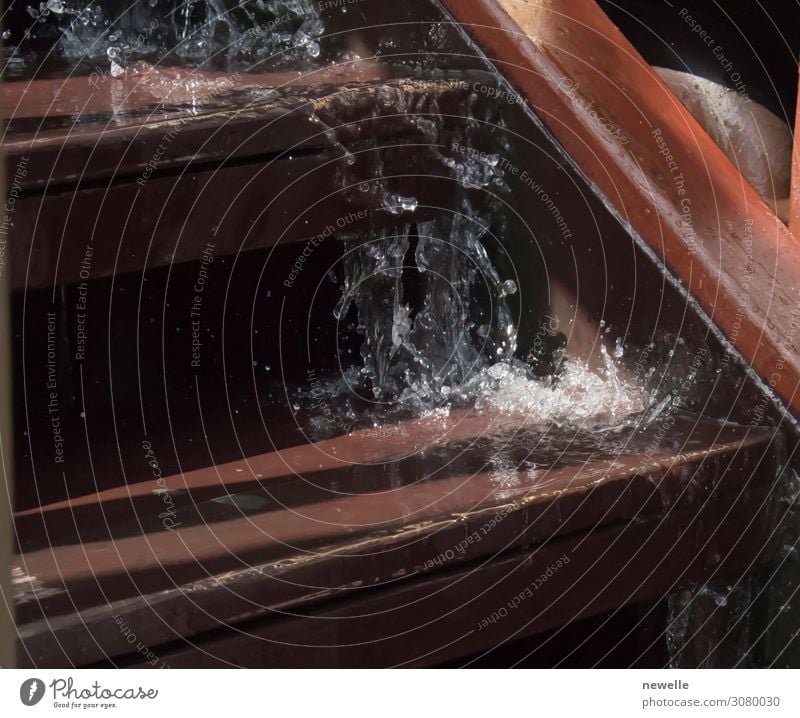 Wassertropfen aus der Nähe FOTO Hintergrundgestaltung. Meer Tropfen authentisch frisch nass Sauberkeit blau Reinheit platschen liquide übersichtlich