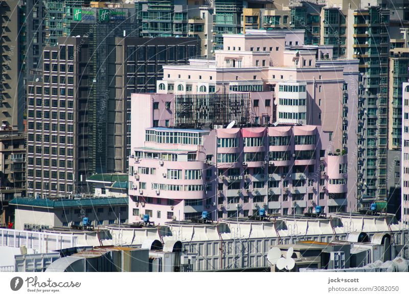 Funktion trifft Ästhetik Stadtzentrum Hochhaus Bürogebäude Fassade einzigartig modern viele Stil Wachstum Reichtum Stadtteil Funktionalismus Verschiedenheit