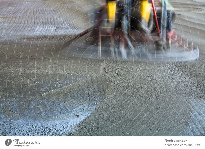 Flügeln von frischem Beton Hausbau Raum Arbeit & Erwerbstätigkeit Beruf Handwerker Arbeitsplatz Baustelle Industrie Dienstleistungsgewerbe Werkzeug Maschine