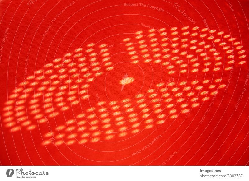 Schattenspiel Kreis Punkte Ornament rot Design innovativ Kreativität Kunst "abstrakt dekoration hintergründe geometrische form kreis keine personen wiederholung