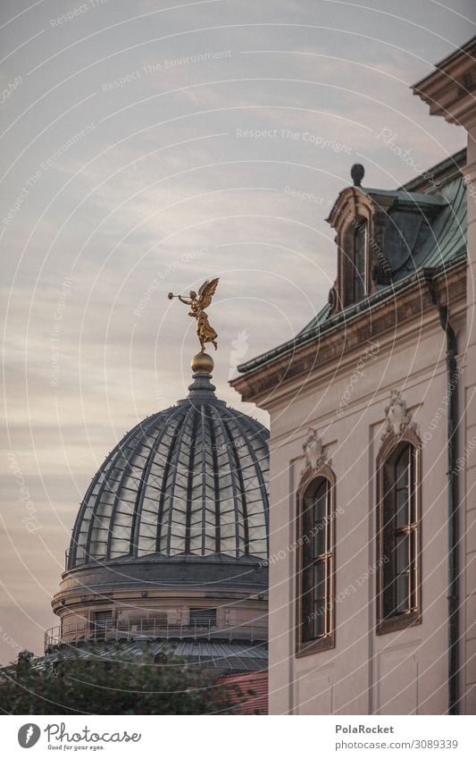 #A# und weiter geht's Kunst Kunstwerk ästhetisch Dresden Zitruspresse Kultur Kulturlandschaft Kulturdenkmal Kulturzentrum Altstadt Gebäude Engel Statue Farbfoto