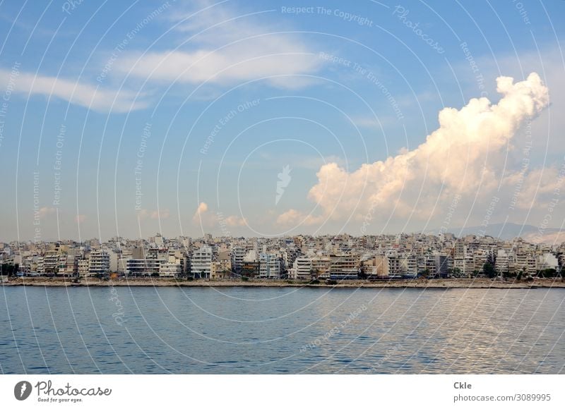 Piräus Ferien & Urlaub & Reisen Städtereise Kreuzfahrt Sommer Meer Wohnung Haus Umwelt Luft Wasser Himmel Wolken Sonnenlicht Küste "Piräus Athen" Griechenland