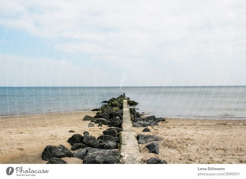 Timmendorferstrand #2 wasser ostsee Ostseestrand sand meer ausblick klares wasser himmel wolken bewölkter Himmel Horizont horizontal steine Timmendorfer Strand