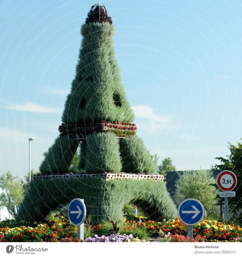 Öko-Eiffelturm Meditation Duft Freizeit & Hobby Ferien & Urlaub & Reisen Tourismus Ausflug Abenteuer Kunst Kunstwerk Natur Pflanze Garten Park Frankreich