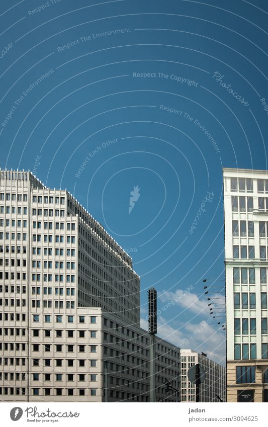 hauptstadtbild. Reichtum Stil Wirtschaft Business Schönes Wetter Berlin Hauptstadt Stadtzentrum Haus Hochhaus Architektur Fassade Beton Wachstum hoch eitel