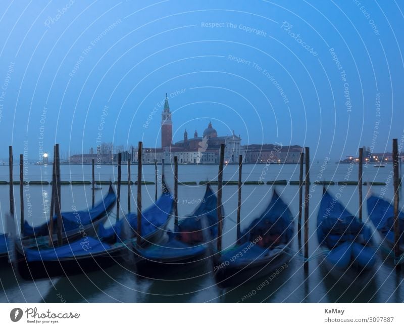 Venedig im Schlaf Tourismus Städtereise Insel Wasser Fluss Canal Grande Italien Europa Stadt Skyline Kirche Architektur Sehenswürdigkeit San Giorgio Maggiore