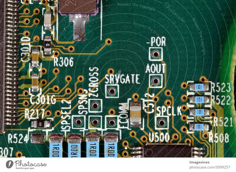 Nahaufnahme einer PC Festplatte Computer Hardware Technik & Technologie Informationstechnologie Internet Prozessor Motherboard Handel Kommunizieren nachhaltig