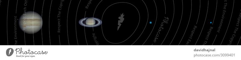 Collage: Die vier Gasplaneten im Sommer 2019 Teleskop Technik & Technologie Wissenschaften Fortschritt Zukunft High-Tech Raumfahrt Astronomie Umwelt Natur