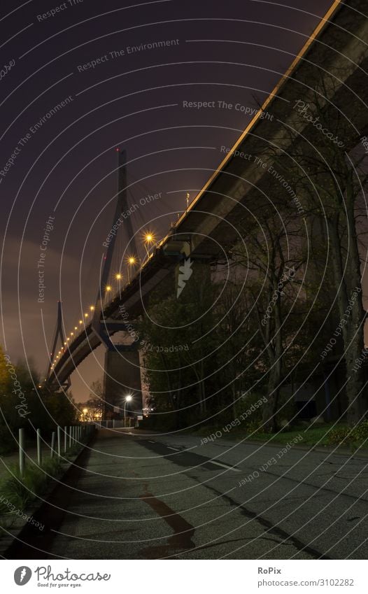 Köhlbrandbrücke Hamburg Ferien & Urlaub & Reisen Tourismus Sightseeing Nachtleben wandern Bildung Wissenschaften Arbeit & Erwerbstätigkeit Beruf Arbeitsplatz