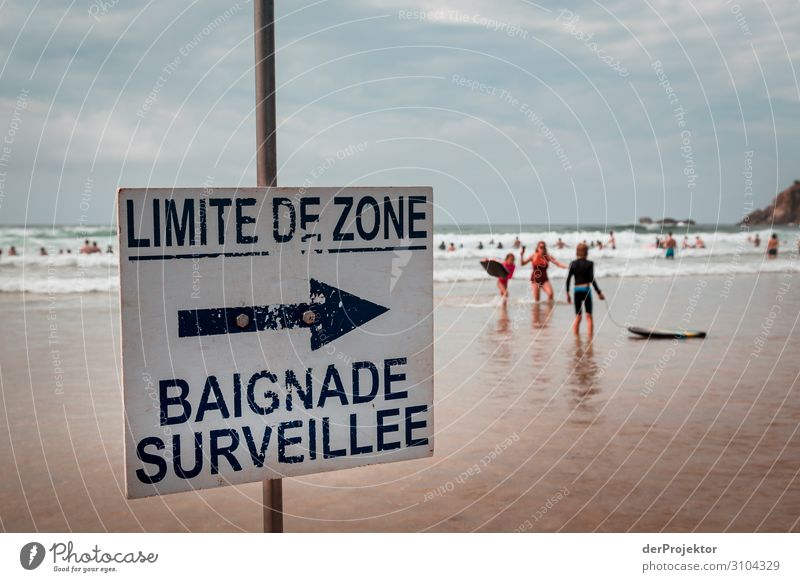 Strand in der Bretagne Ferien & Urlaub & Reisen Tourismus Ausflug Abenteuer Ferne Freiheit Sommerurlaub Schwimmen & Baden Umwelt Schönes Wetter Wellen Küste